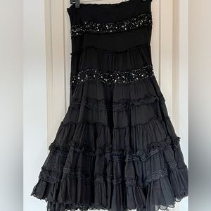 Woman’s Layered ANGEL NINA LACE BEADED  SEQUINED size T2 Small / gold & silver